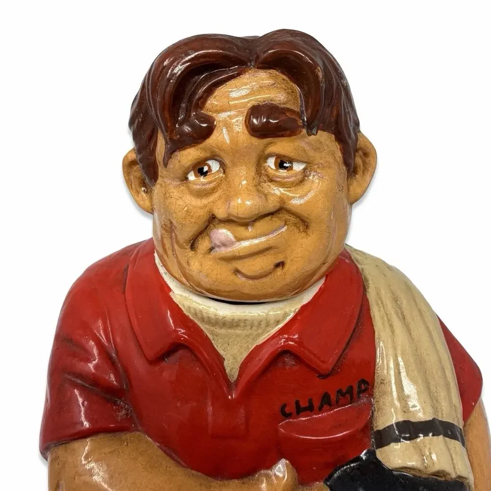 1979 Alberta’s Molds Bowler Scotch Decanter 300 Club Ceramic Barware Vintage